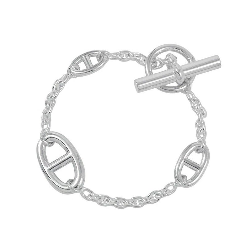 エルメス ブレスレット シェーヌダンクル ファランドール SV925シルバー サイズLG HERMES