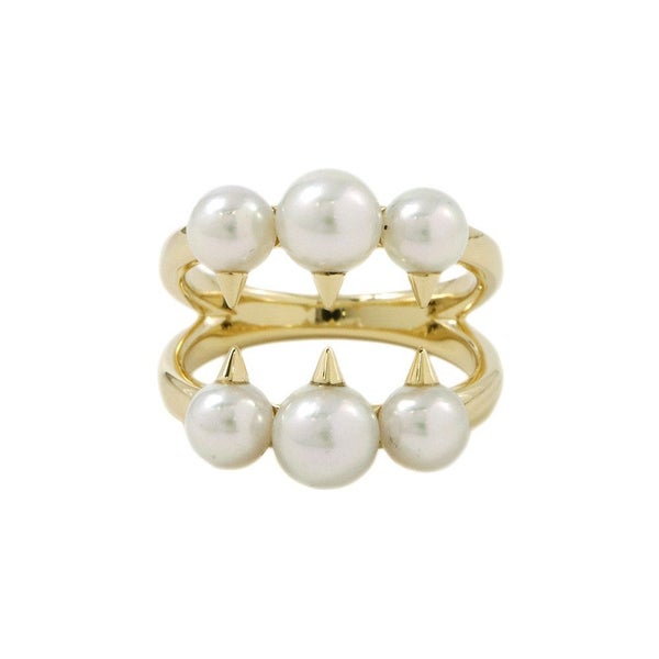 タサキ リング デインジャー シグネチャー K18YG あこや真珠 リングサイズ13号 R-4497-18KYG