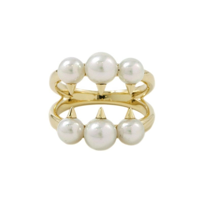 タサキ リング デインジャー シグネチャー K18YG あこや真珠 リングサイズ13号 R-4497-18KYG