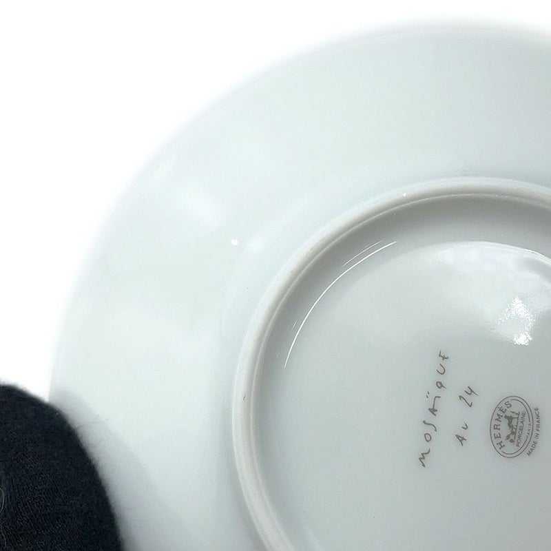 エルメス ティーカップ・ソーサー モザイク ヴァンキャトル 2客セット 160ml HERMES 食器 ギフト ポーセリン 白