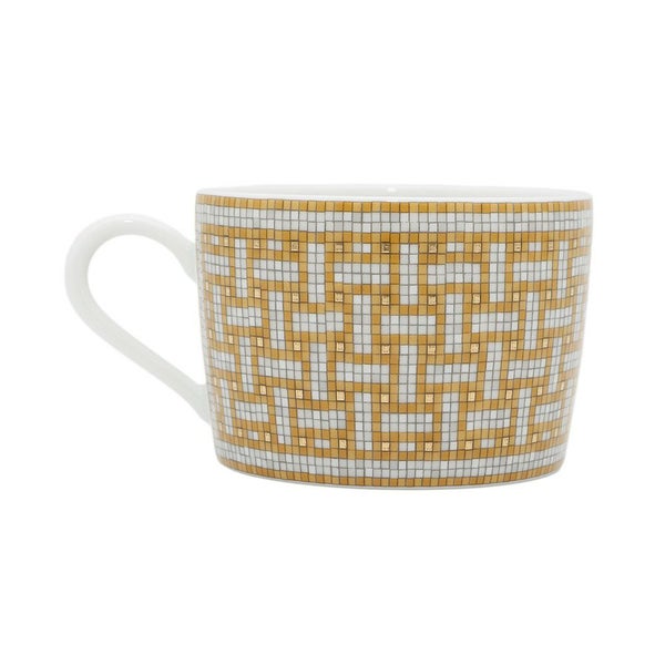 エルメス ティーカップ・ソーサー モザイク ヴァンキャトル 2客セット 160ml HERMES 食器 ギフト ポーセリン 白