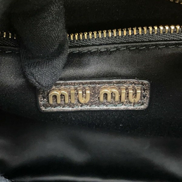 ミュウミュウ ハンドバッグ アルカディ マテラッセ ダメージ加工 ミディアム レザー 5BB124 Miu Miu 2way