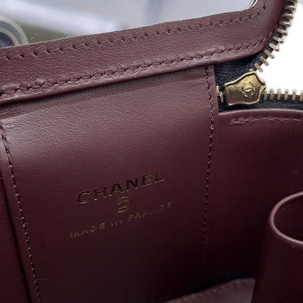 シャネル チェーンショルダーバッグ マトラッセ ココマーク クラシック スモールヴァニティケース ラムスキン AP1340 CHANEL 黒