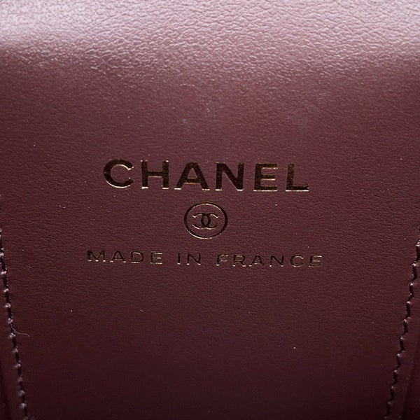シャネル チェーンショルダーバッグ マトラッセ ココマーク クラシック スモールヴァニティケース ラムスキン AP1340 CHANEL 黒