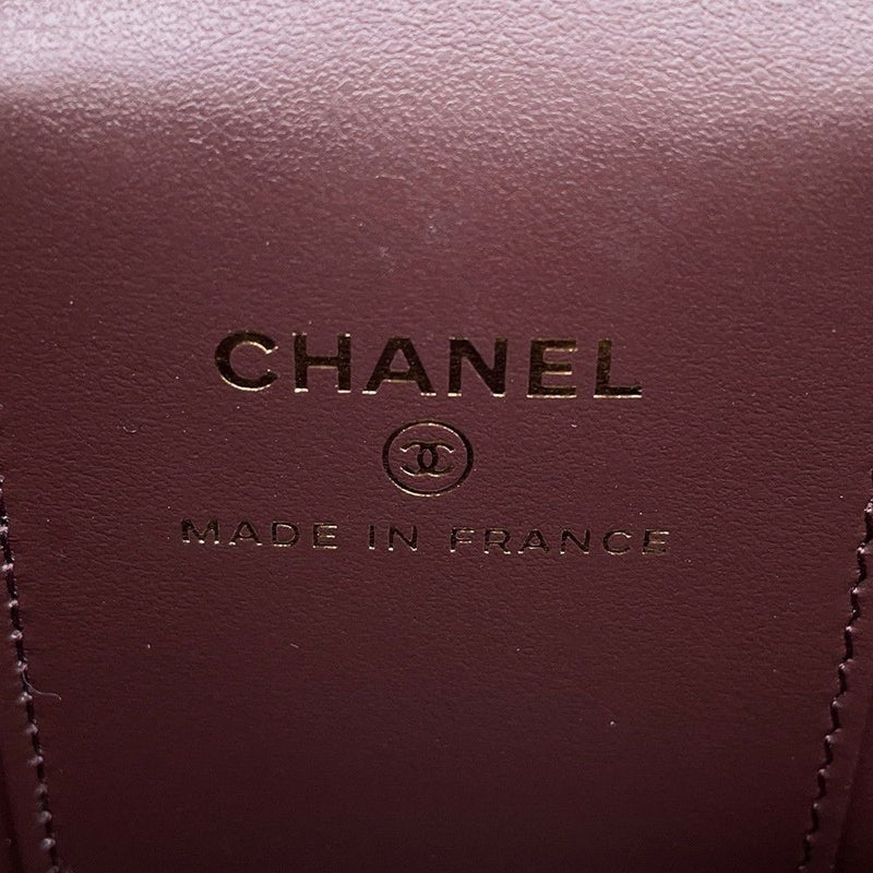 シャネル チェーンショルダーバッグ マトラッセ ココマーク クラシック スモールヴァニティケース ラムスキン AP1340 CHANEL 黒