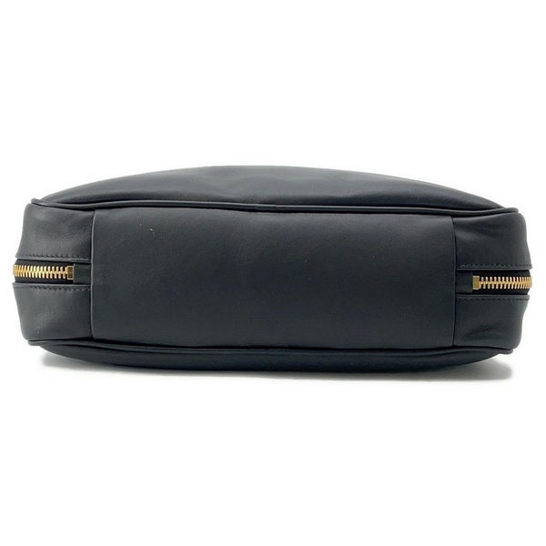 ミュウミュウ ハンドバッグ ボー カーフレザー 5BB117 MIUMIU トップハンドルバッグ 黒