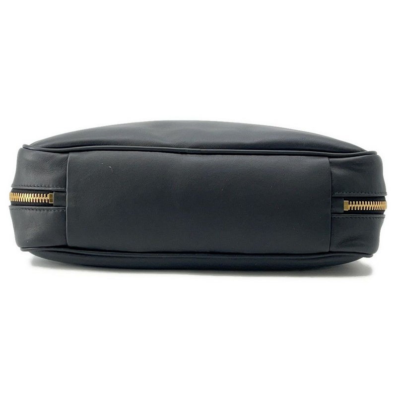 ミュウミュウ ハンドバッグ ボー カーフレザー 5BB117 MIUMIU トップハンドルバッグ 黒