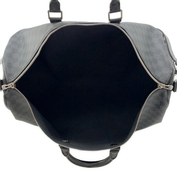 ルイヴィトン ボストンバッグ ダミエ・グラフィット キーポル・バンドリエール 55 N41413 ヴィトン トラベル 黒 ブラック