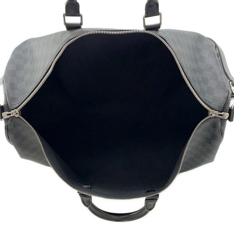 ルイヴィトン ボストンバッグ ダミエ・グラフィット キーポル・バンドリエール 55 N41413 ヴィトン トラベル 黒 ブラック