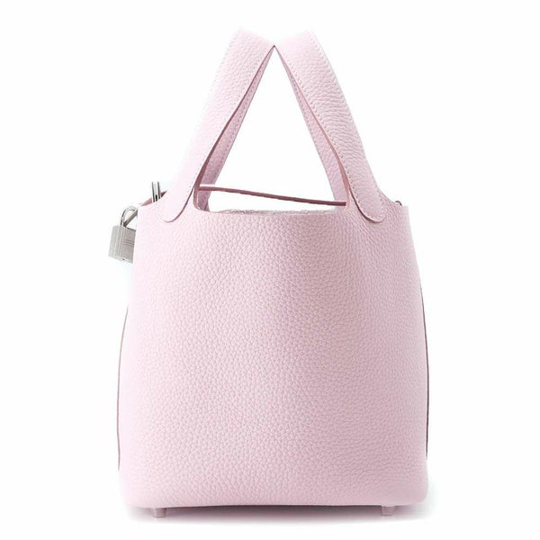 エルメス ハンドバッグ ピコタンロックPM モーヴペール/シルバー金具 トリヨンクレマンス W刻印
