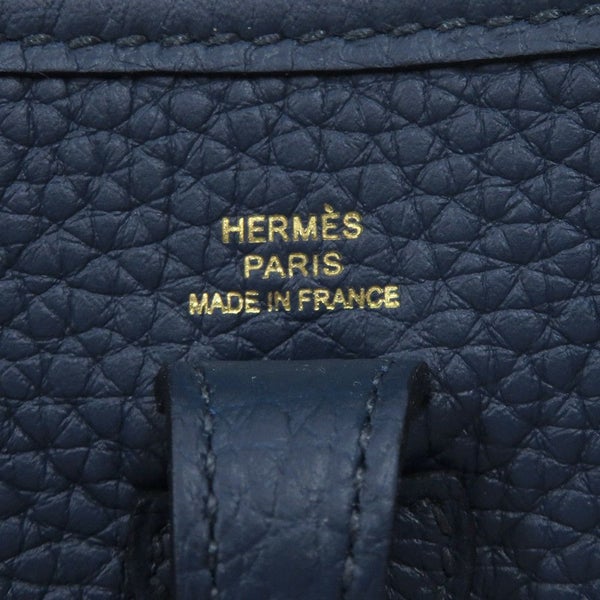 エルメス ショルダーバッグ エブリンTPM 85cm ブルードプリュス/ゴールド金具 トリヨンクレマンス W刻印 HERMES Evelyne