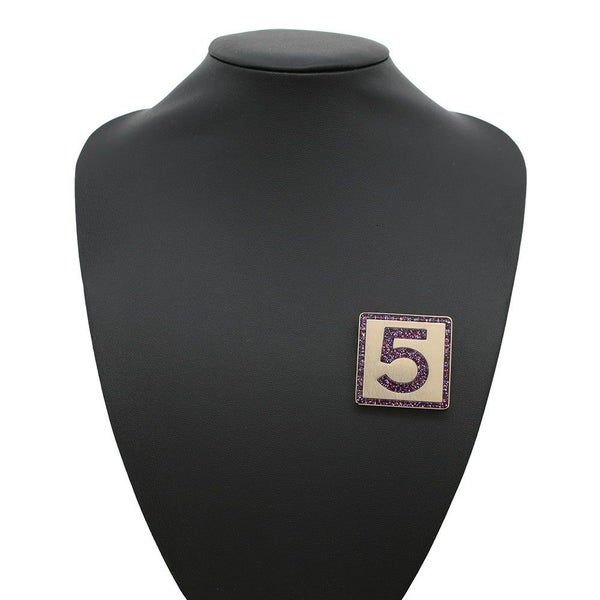 シャネル ブローチ No.5 メタル ラメ A21K CHANEL アクセサリー