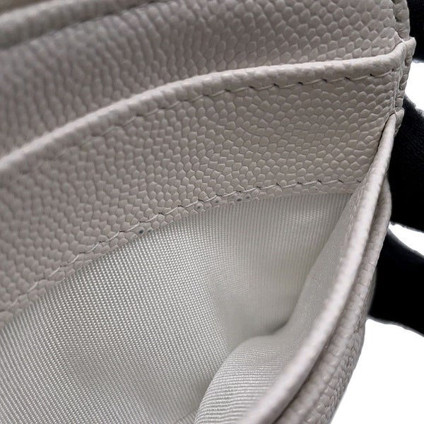 シャネル コインケース マトラッセ ココマーク キャビアスキン AP2061 CHANEL 財布 小銭入れ 白