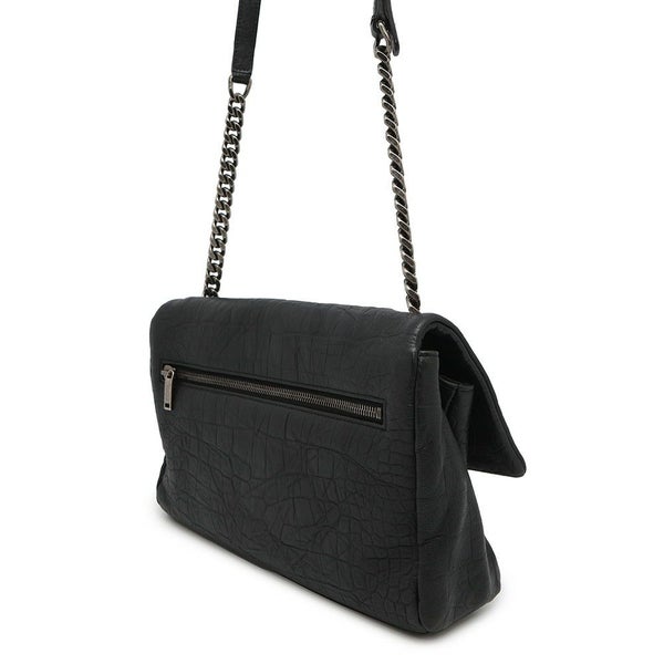 サンローランパリ ショルダーバッグ ウェストハリウッド 型押しレザー 574106 SAINT LAURENT PARIS ブラック 黒