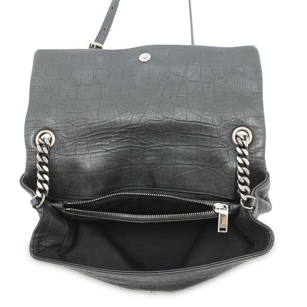 サンローランパリ ショルダーバッグ ウェストハリウッド 型押しレザー 574106 SAINT LAURENT PARIS ブラック 黒