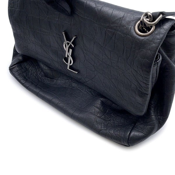 サンローランパリ ショルダーバッグ ウェストハリウッド 型押しレザー 574106 SAINT LAURENT PARIS ブラック 黒