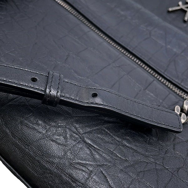 サンローランパリ ショルダーバッグ ウェストハリウッド 型押しレザー 574106 SAINT LAURENT PARIS ブラック 黒