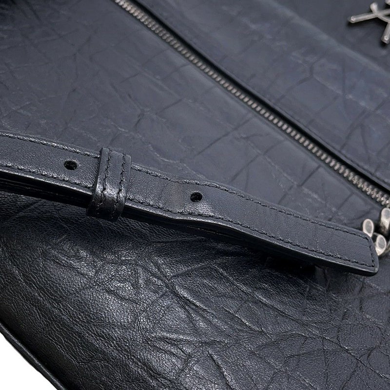 サンローランパリ ショルダーバッグ ウェストハリウッド 型押しレザー 574106 SAINT LAURENT PARIS ブラック 黒