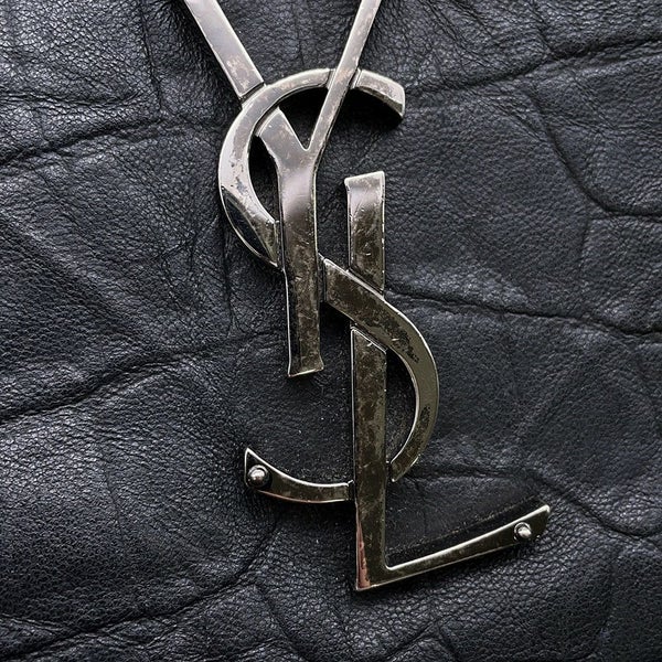 サンローランパリ ショルダーバッグ ウェストハリウッド 型押しレザー 574106 SAINT LAURENT PARIS ブラック 黒