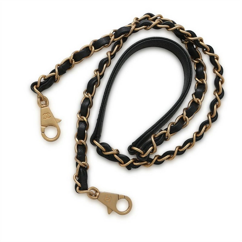 シャネル ハンドバッグ シェブロン ココマーク ハンドル フラップ キャビアスキン リザード A92991 2way 黒 Vステッチ