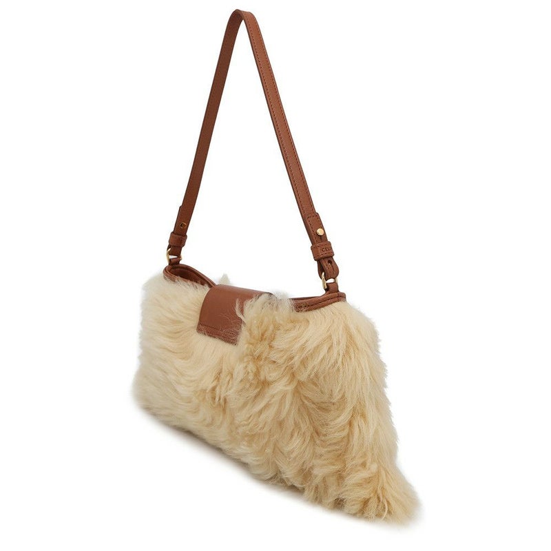 セリーヌ ハンドバッグ トリオンフ ウィルターン クラッチ レザー ファー 113673FEQ CELINE