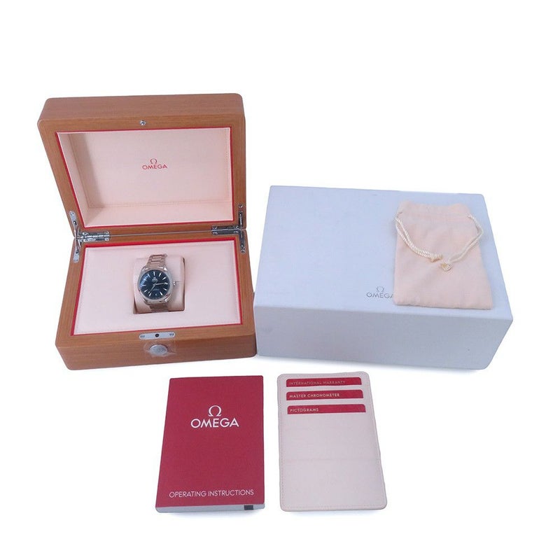 オメガ シーマスター アクアテラ 150M コーアクシャル マスタークロノメーター 220.10.41.21.03.004 腕時計 ブルー文字盤