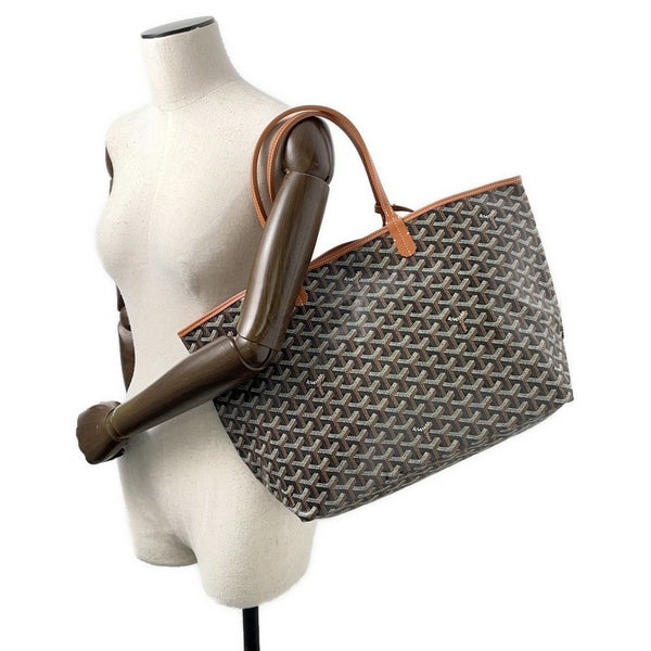 ゴヤール トートバッグ サンルイPM PVC レザー STLOUIPMLTY01CL03P GOYARD ポーチ付き 黒