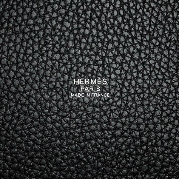 エルメス ハンドバッグ ピコタンロックPM ブラック/シルバー金具 トリヨンクレマンス W刻印 黒