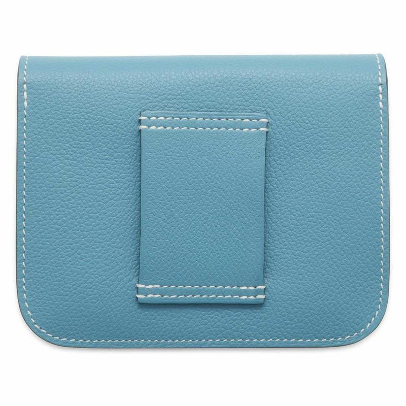 エルメス 財布 コンスタンス スリム ニューブルージーン/シルバー金具 エバーカラー B刻印 HERMES 財布