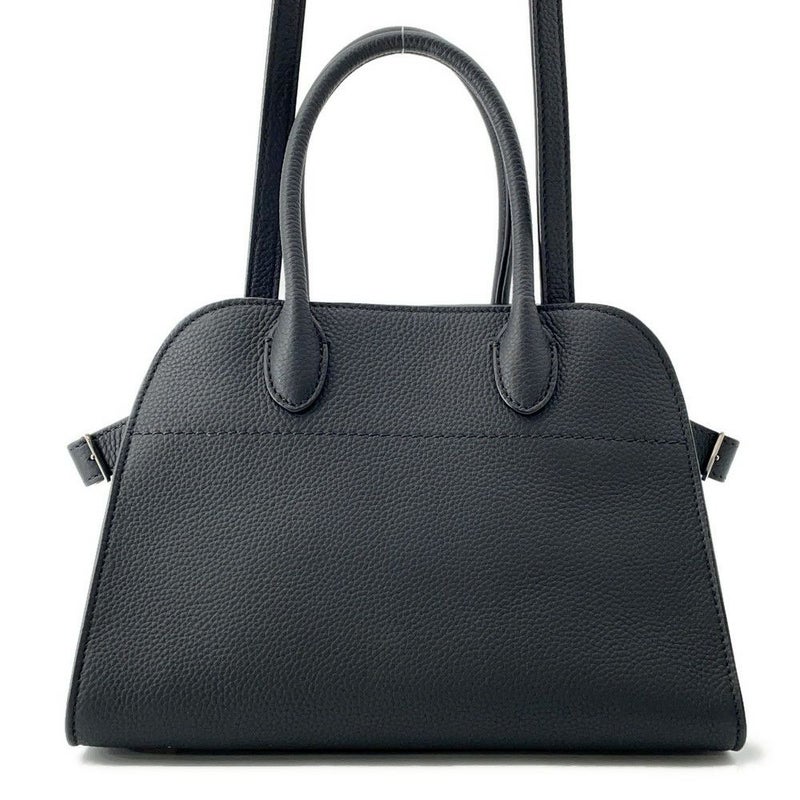 ザ ロウ ハンドバッグ ソフトマルゴー10 レザー W1190 L133 THE ROW バッグ 2wayショルダーバッグ 黒