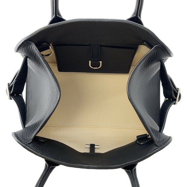 ザ ロウ ハンドバッグ ソフトマルゴー10 レザー W1190 L133 THE ROW バッグ 2wayショルダーバッグ 黒