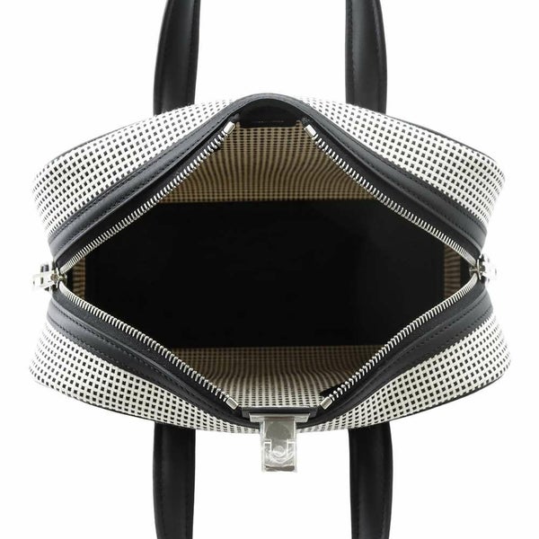 エルメス ヴィクトリア 3  フールトゥ ミニ ブラック/エクリュ/シルバー金具 トワルキャドリーユ/スイフト B刻印 黒