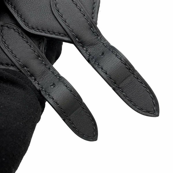 エルメス ヴィクトリア 3  フールトゥ ミニ ブラック/エクリュ/シルバー金具 トワルキャドリーユ/スイフト B刻印 黒