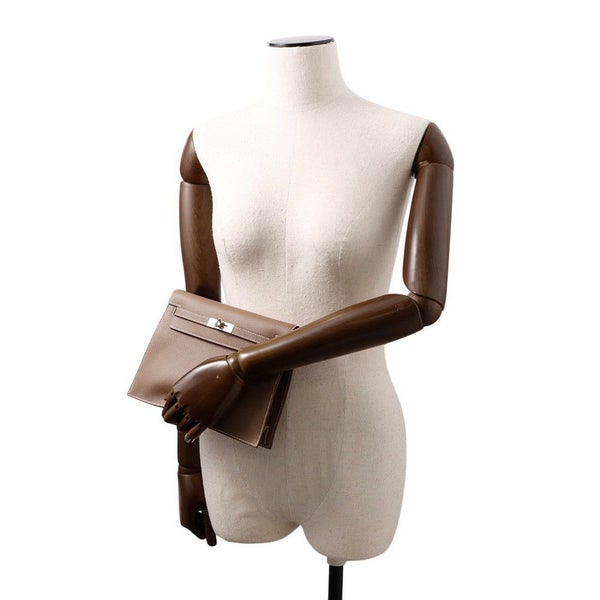 エルメス ショルダーバッグ ケリーダンス2 ヴェルソ エトゥープ/グリスペール/シルバー金具 エバーカラー W刻印