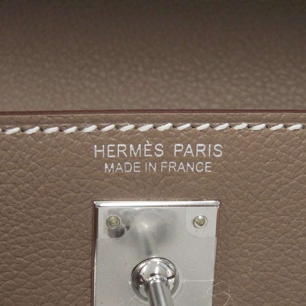 エルメス ショルダーバッグ ケリーダンス2 ヴェルソ エトゥープ/グリスペール/シルバー金具 エバーカラー W刻印