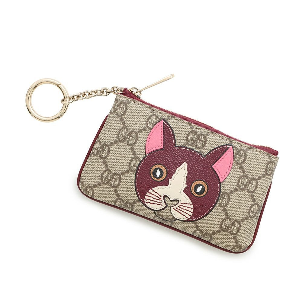 グッチ キーケース キャットディテール GG PVC 818768 GUCCI コイン