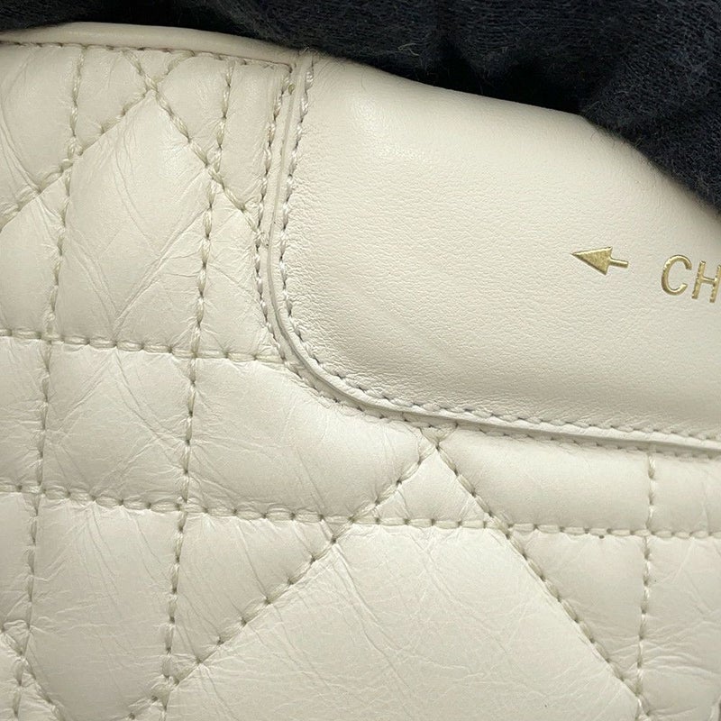 クリスチャン・ディオール ブーツ D-LEADER カナージュ ミドルブーツ レディースサイズ38 KDI733CQC 靴 白