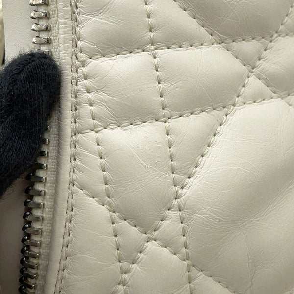 クリスチャン・ディオール ブーツ D-LEADER カナージュ ミドルブーツ レディースサイズ38 KDI733CQC 靴 白