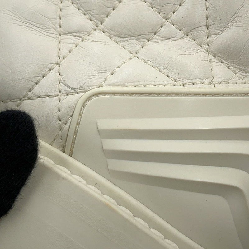 クリスチャン・ディオール ブーツ D-LEADER カナージュ ミドルブーツ レディースサイズ38 KDI733CQC 靴 白