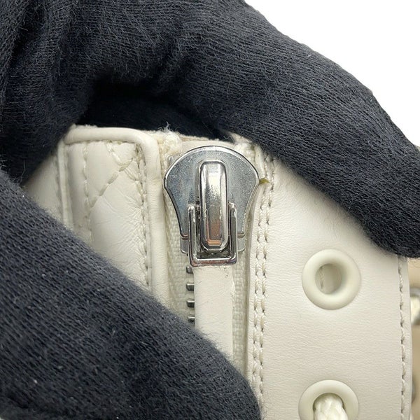 クリスチャン・ディオール ブーツ D-LEADER カナージュ ミドルブーツ レディースサイズ38 KDI733CQC 靴 白