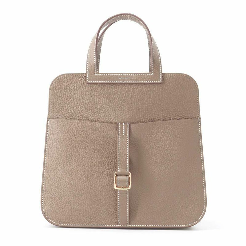 エルメス ハンドバッグ アルザン25 エトゥープ/ゴールド金具 トリヨンクレマンス B刻印 2way