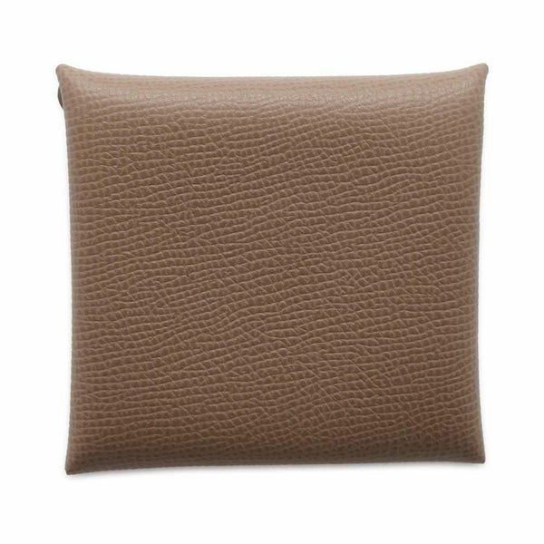 エルメス コインケース バスティア エトゥープ ヴォーエプソン B刻印 HERMES 財布