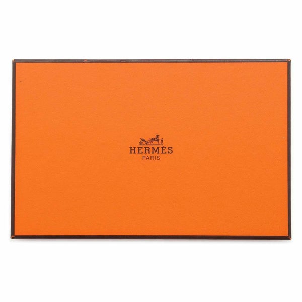 エルメス 長財布 オオサカ ブラック ボックスカーフ □E刻印 HERMES 財布 メンズ 黒