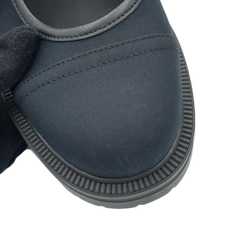 クリスチャン・ディオール ブーツ DIORANGER 編み上げ ロングブーツ キャンバス レディースサイズ38 Christian Dior 靴 黒