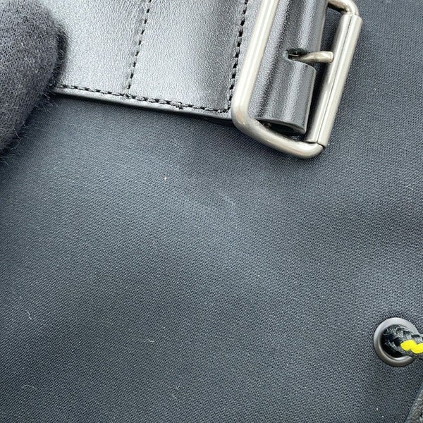 クリスチャン・ディオール ブーツ DIORANGER 編み上げ ロングブーツ キャンバス レディースサイズ38 Christian Dior 靴 黒