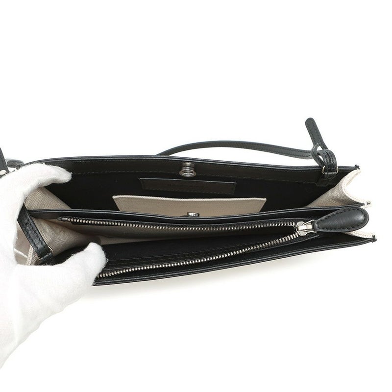 バレンシアガ ショルダーバッグ ネイビーポシェット キャンバス レザー 339937 BALENCIAGA 黒