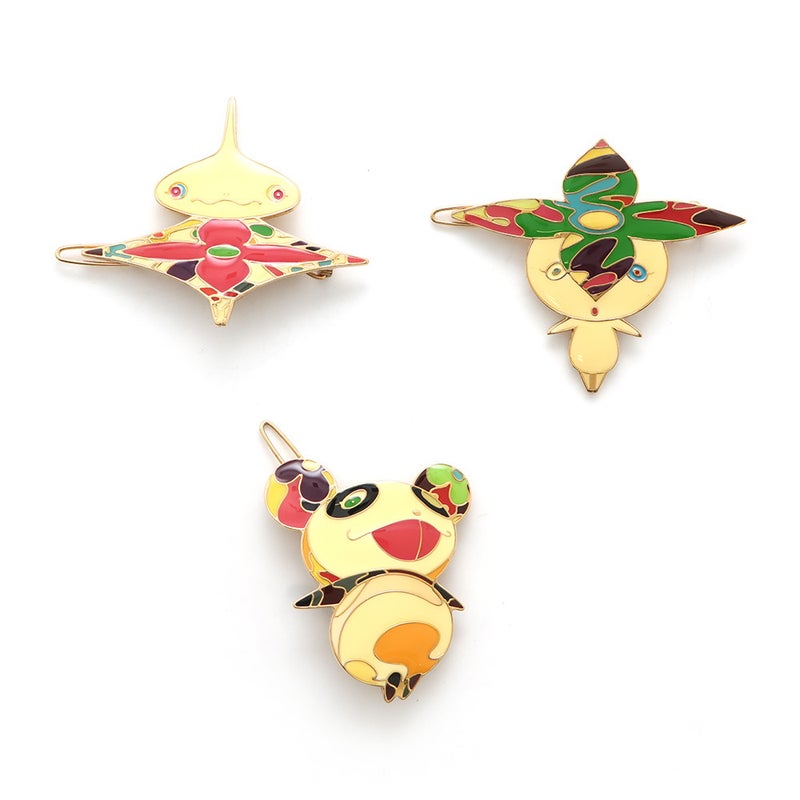 ルイヴィトン ヘアアクセサリー 村上 隆 フラワーハットマン パンダ オニオンヘッド 3点セット M92595