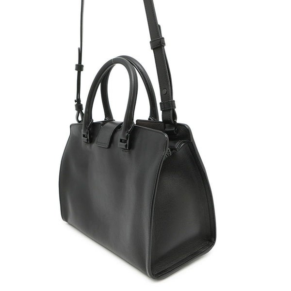 サンローランパリ ハンドバッグ ベイビーカバス レザー 400914 SAINT LAURENT PARIS 2way 黒