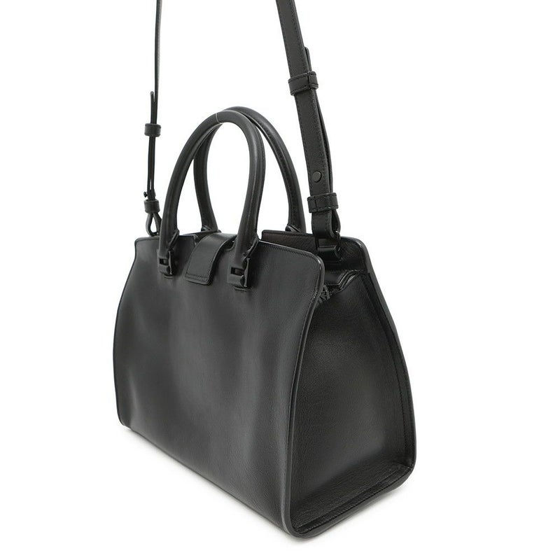 サンローランパリ ハンドバッグ ベイビーカバス レザー 400914 SAINT LAURENT PARIS 2way 黒