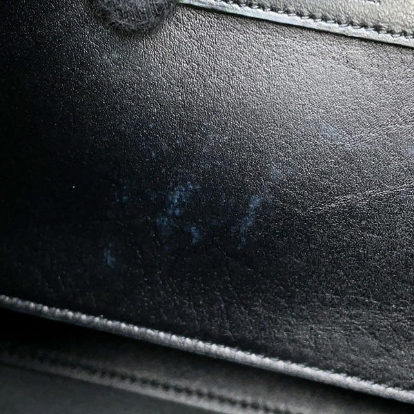 サンローランパリ ハンドバッグ ベイビーカバス レザー 400914 SAINT LAURENT PARIS 2way 黒